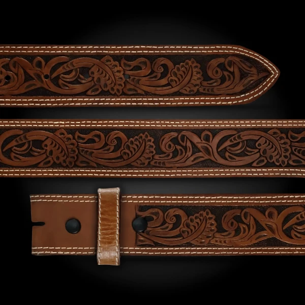 Crepe Myrtle Leather Belt